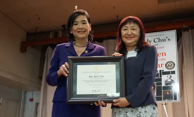 A certificate of recognition presented at an award ceremony