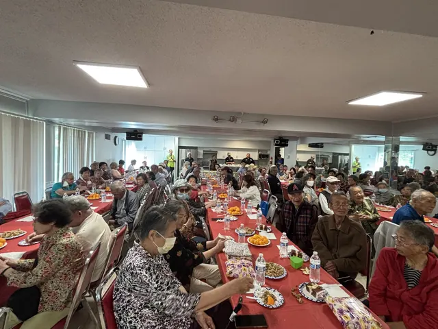Birthday party celebration at Golden Age Village